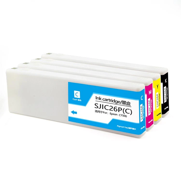 SJIC26P съвместима касета с мастило за принтер Epson ColorWorks C7500